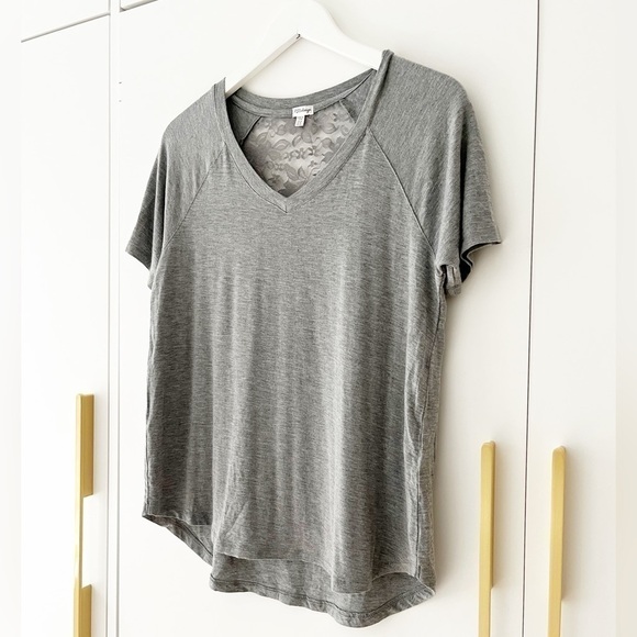 PJ Salvage Grey Top with Lace - Picture 5 of 10